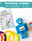 3D Pen Ritningsbok XXL - 40 mallar - inkl