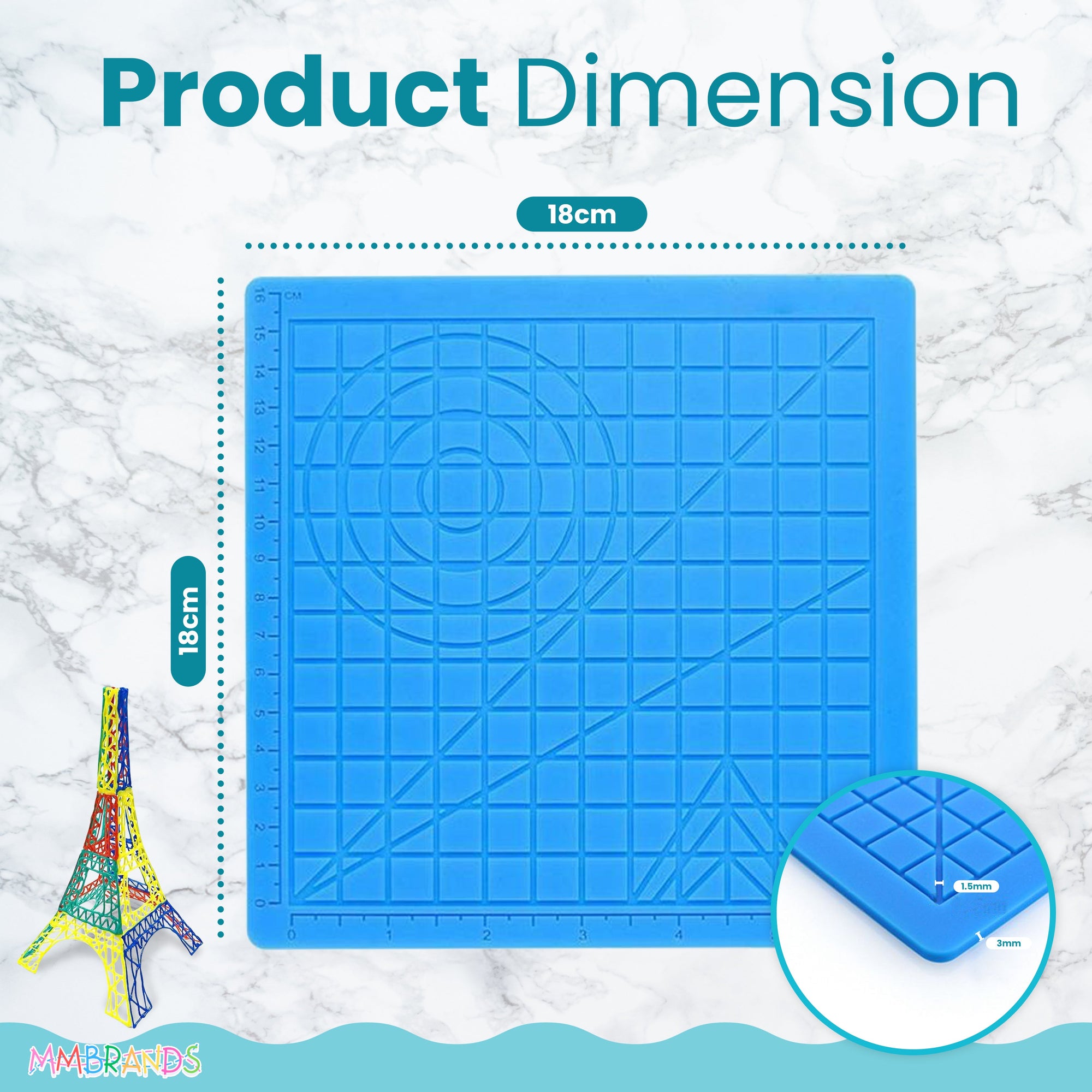 Podložka pro kreslení 3D perem