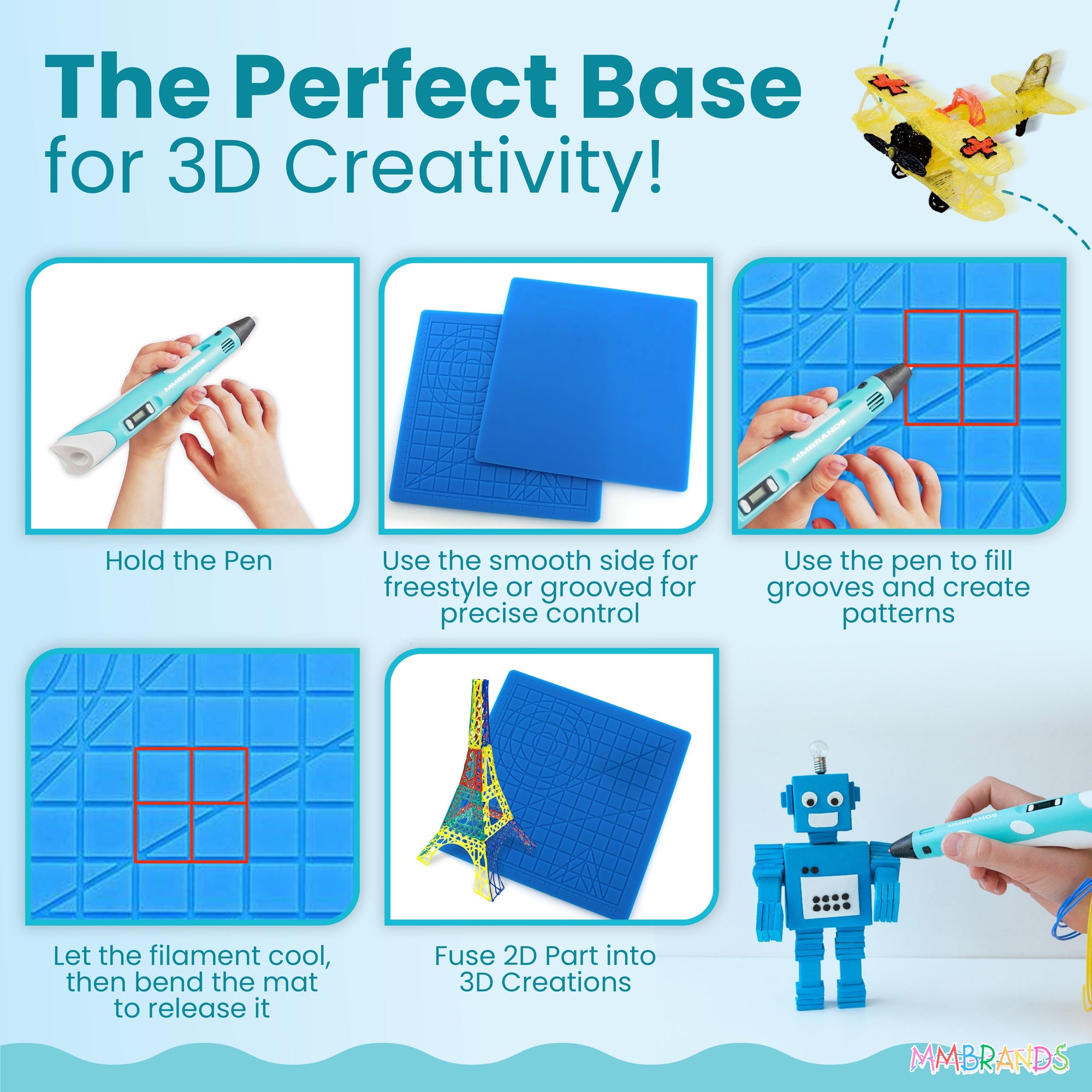 Podložka pro kreslení 3D perem