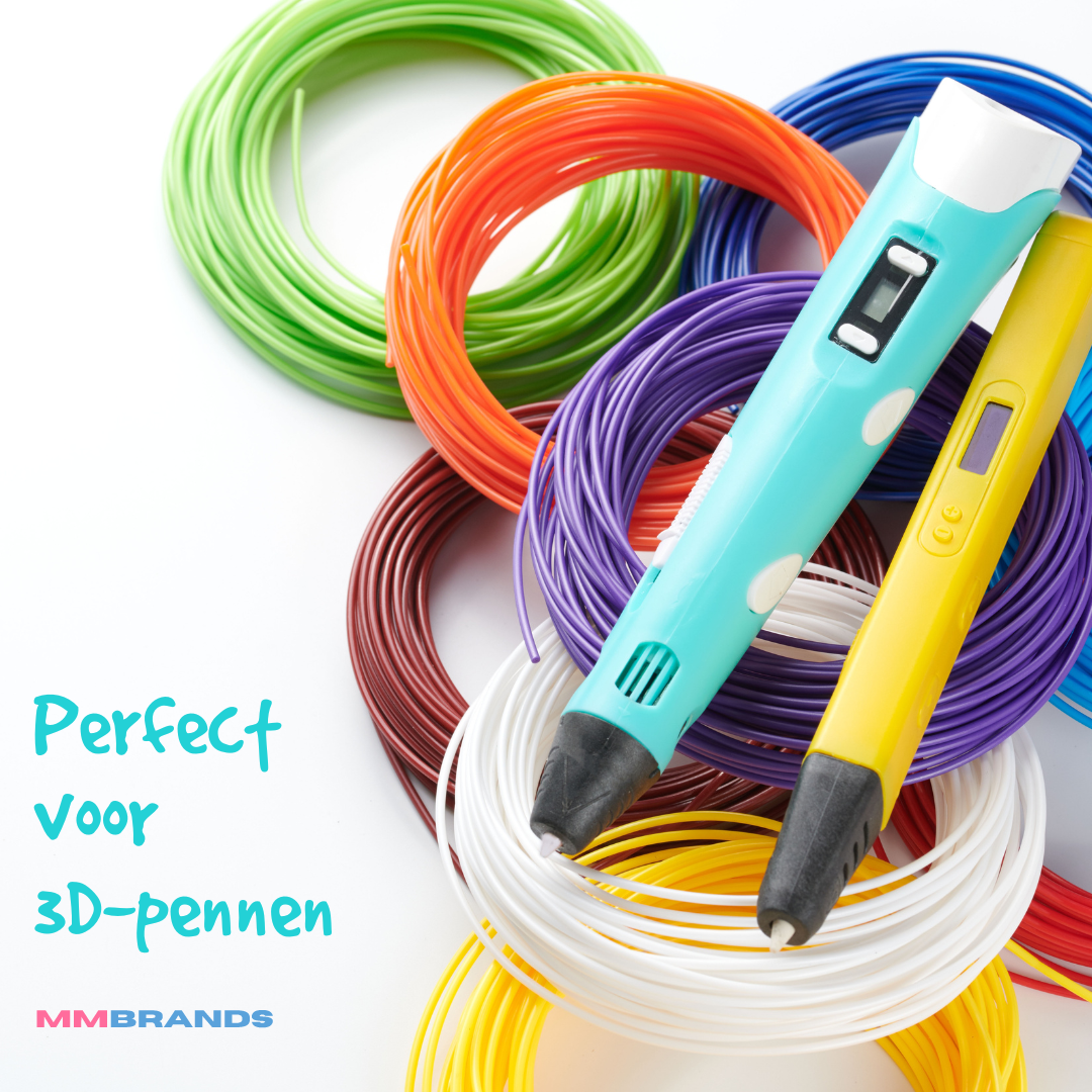 3D Pen Filament Refill - 100 Meters - 10 Colors - ABS &amp; PLA Filament