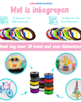 3D Pen Filament Refill - 100 Meters - 10 Colors - ABS & PLA Filament